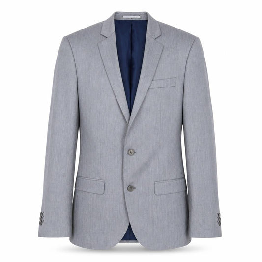 River Island Men's Grey Blazer, Size 38, Regular Fit