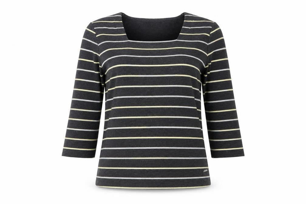 Dash Women’s Black Striped T-Shirt Size 12