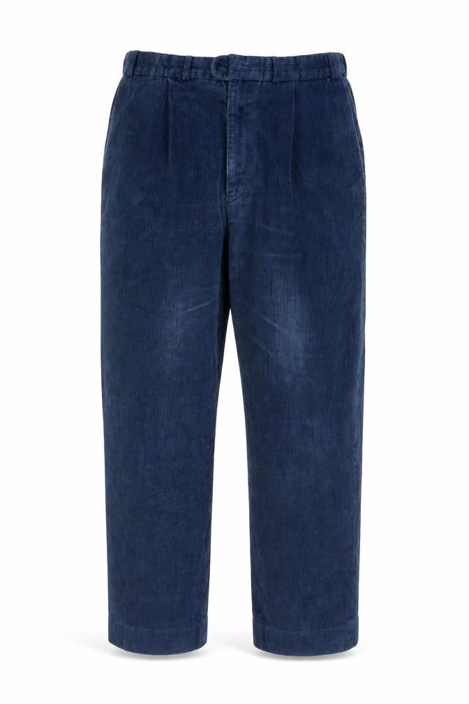 Wolsey Men's Blue Corduroy Trousers, Size 38