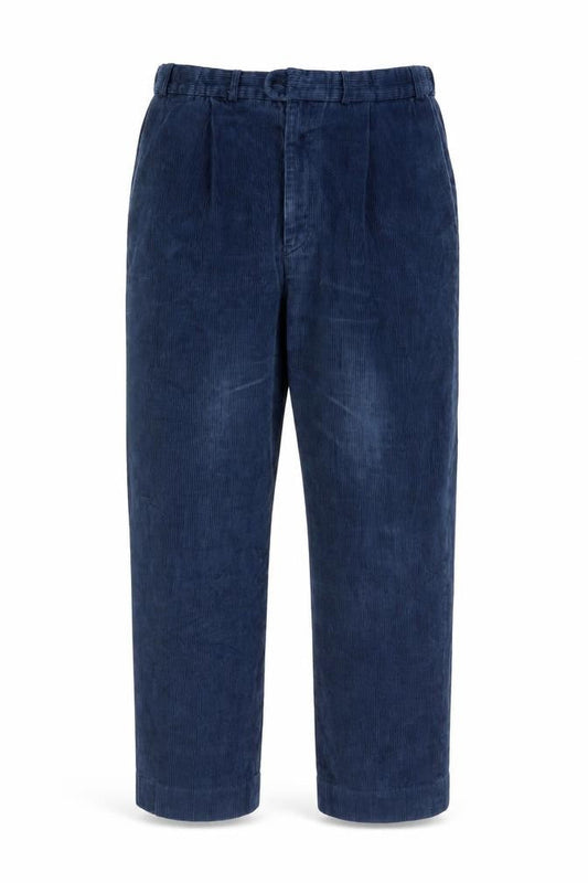 Wolsey Men's Blue Corduroy Trousers, Size 38