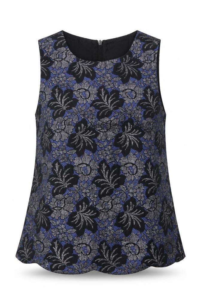 Oasis Women's Black Floral Blouse, Size 10