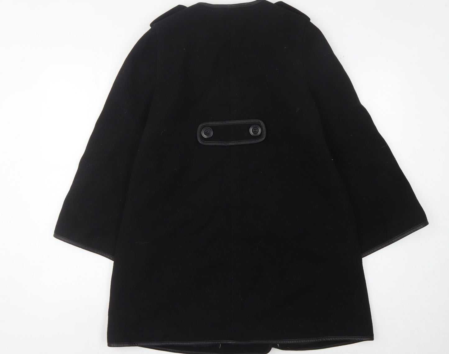 Mint Velvet Women's Black Mid-Length Pea Coat Size 8
