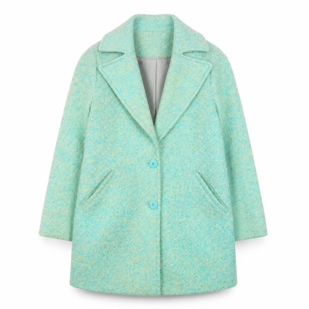 Oliver Bonas Women's Blue Overcoat Size 10