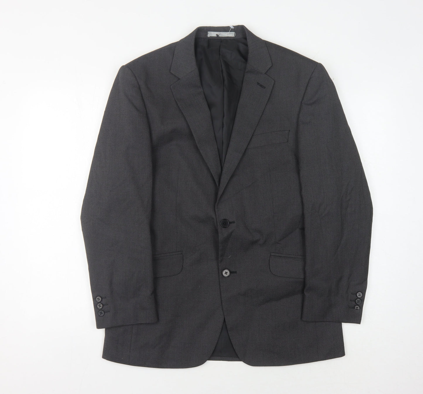 Burton Men's Grey Tailored Blazer 38 Short Formal
