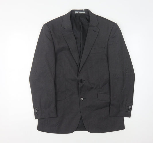 Burton Men's Grey Tailored Blazer 38 Short Formal