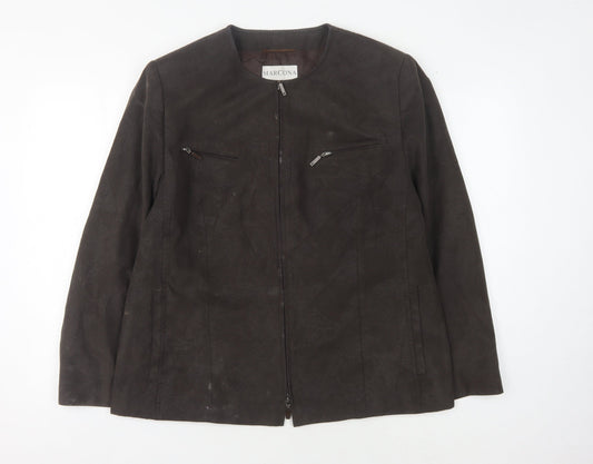 Marcona Women's Brown Paisley Jacket Size 14
