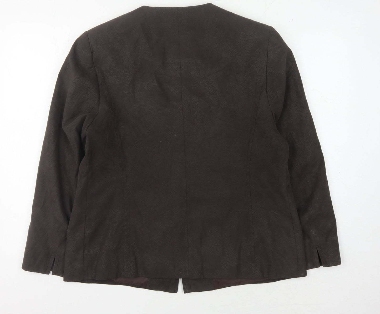 Marcona Women's Brown Paisley Jacket Size 14