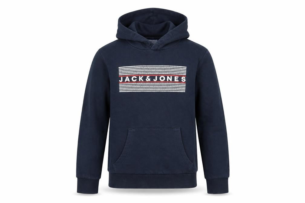 Jack & Jones Boys Blue Pullover Hoodie, Size 12Y