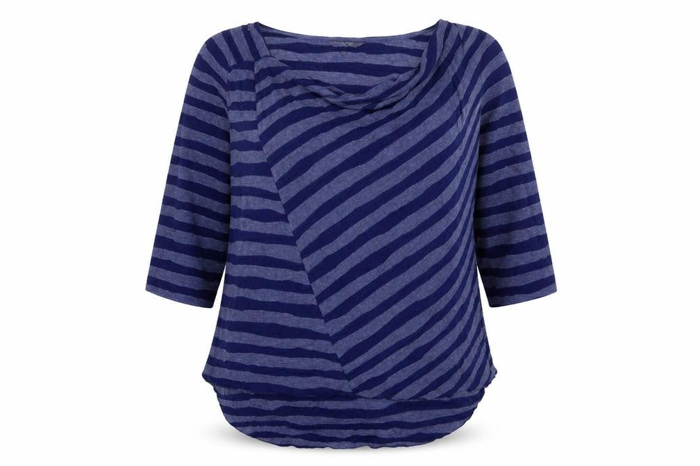 Phase Eight Women's Blue Striped Blouse Size 18