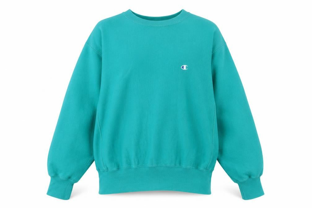Champion Green Pullover Sweatshirt Unisex M