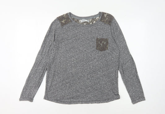Superdry Women's Grey Jumper, Medium, Long Sleeve