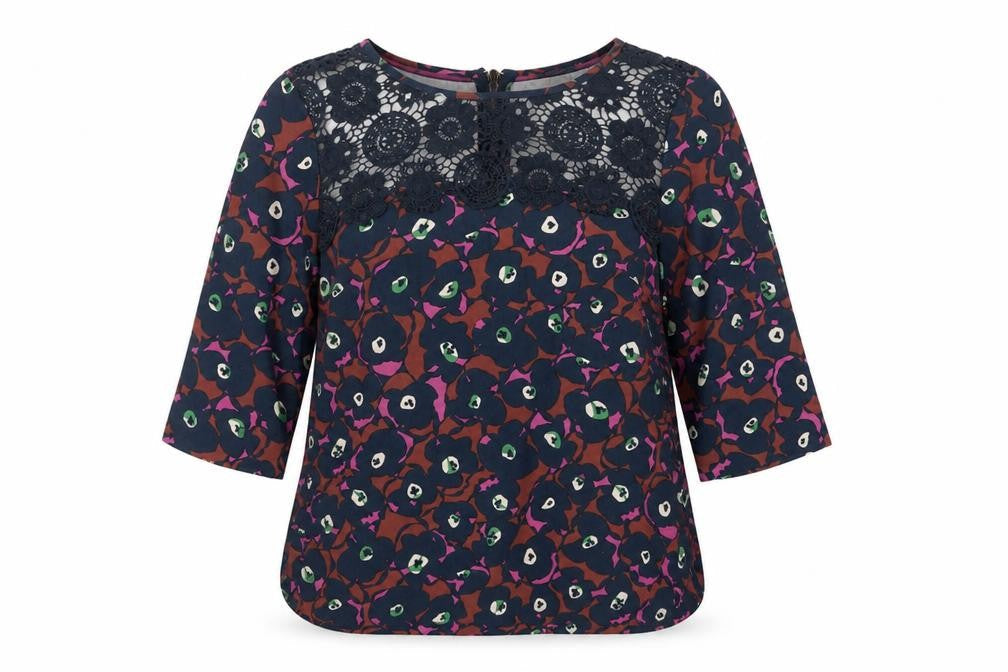 Boden Women's Floral Lace Blouse - Size 6