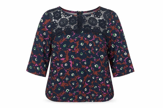 Boden Women's Floral Lace Blouse - Size 6