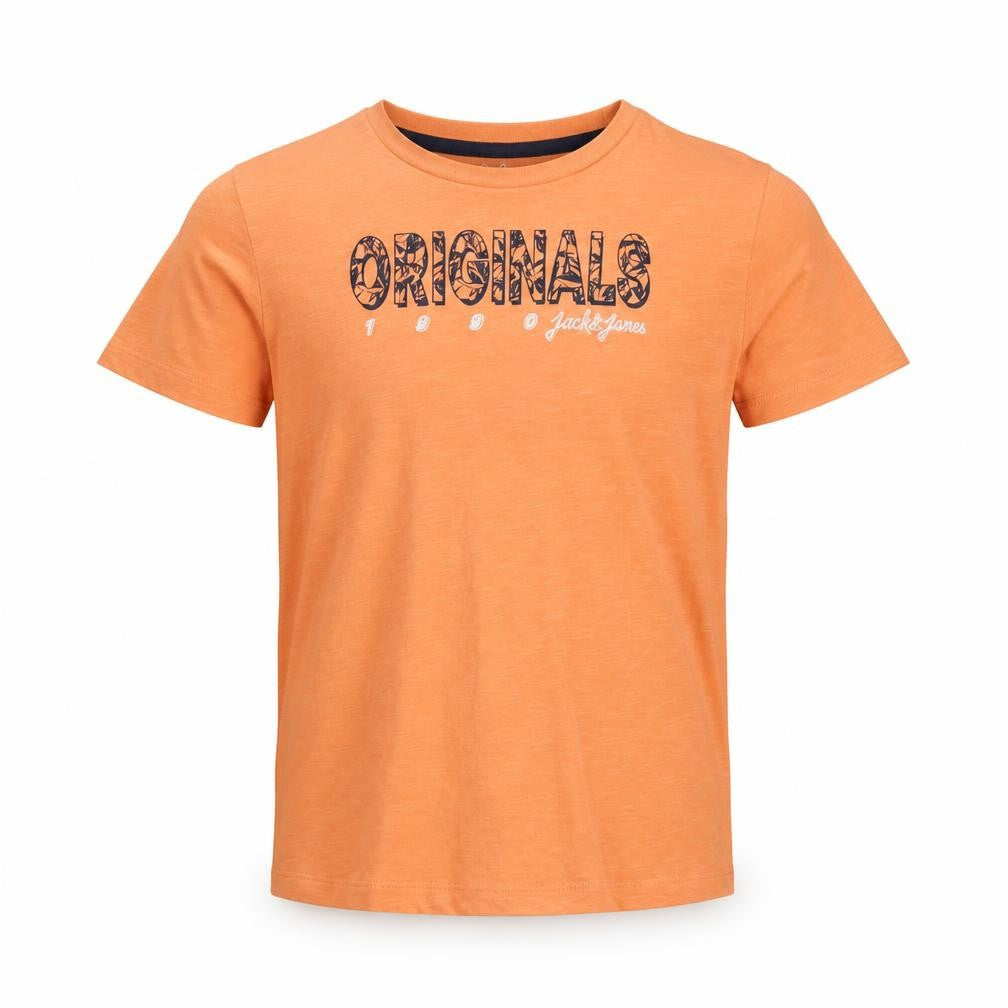 Jack & Jones Boys Orange T-Shirt, Short Sleeve, Size 8Y