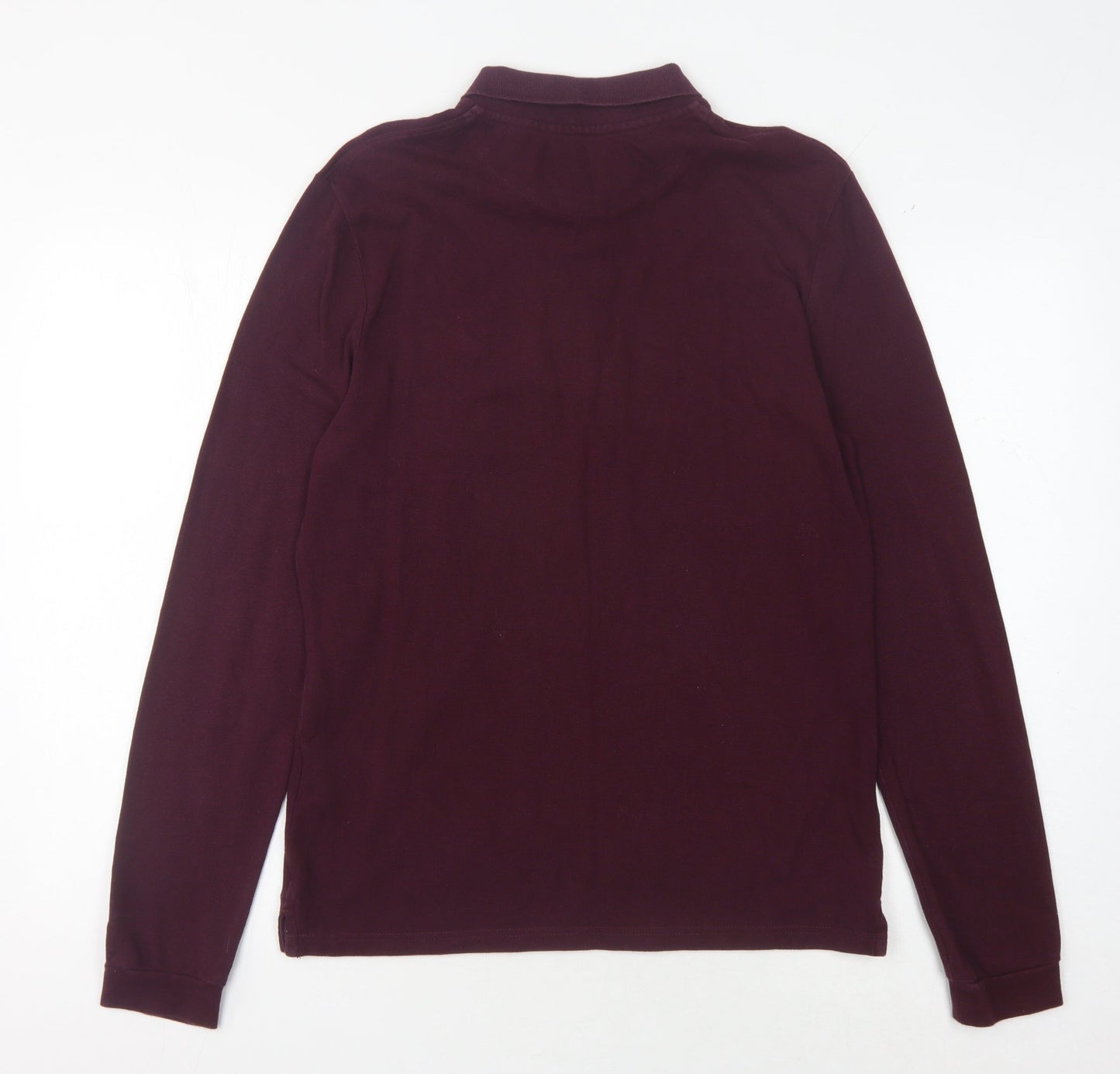 Lyle & Scott Men's Purple Long Sleeve Polo Shirt S
