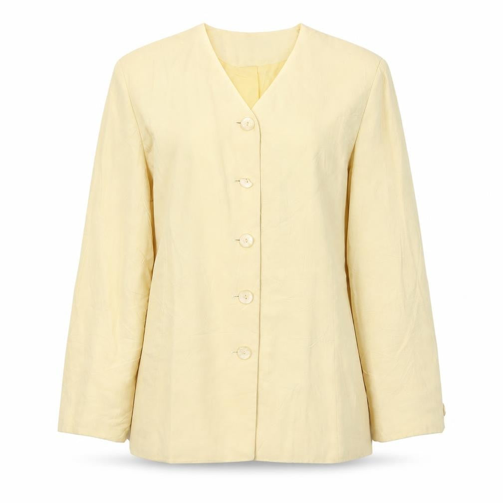 Alexon Women's Yellow Blazer, Size 12, Single-Breasted