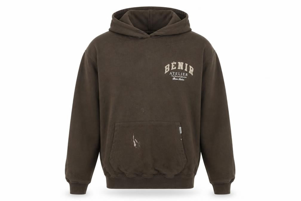 Bénir Men's Brown XS Pullover Hoodie