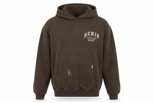 Bénir Men's Brown XS Pullover Hoodie