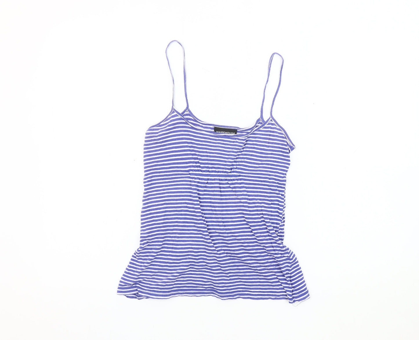 Warehouse Women's Blue Striped Camisole Tank Top Size 8