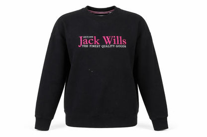 Jack Wills Women's Black Pullover Sweatshirt Size 4