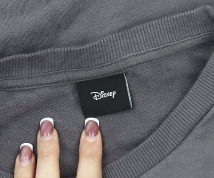 Preloved Disney Women’s Grey Mickey Mouse Sweatshirt - Detail