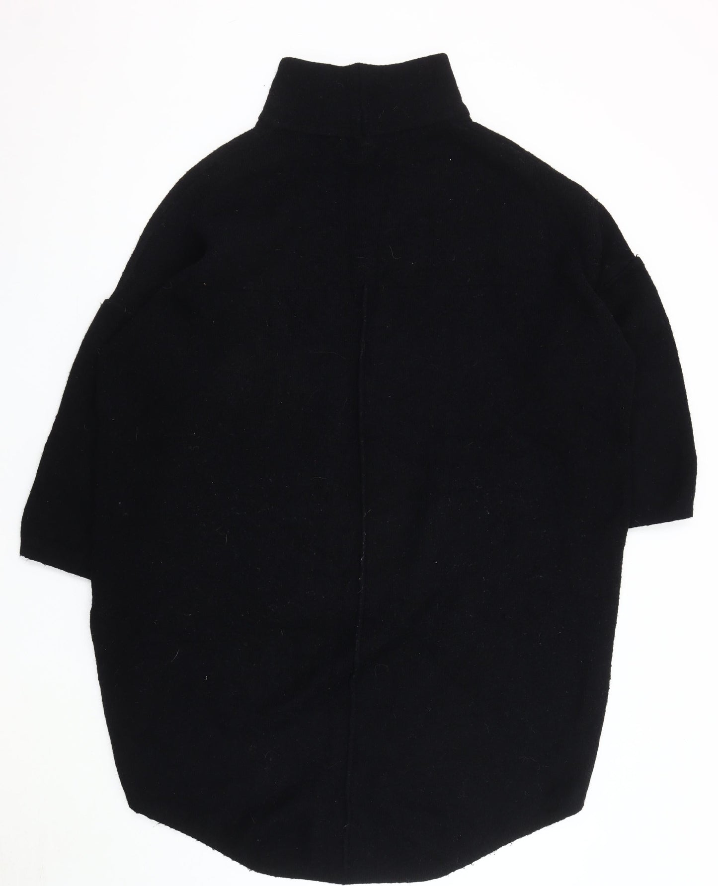 Apricot Women's Black High Neck Jumper M/L