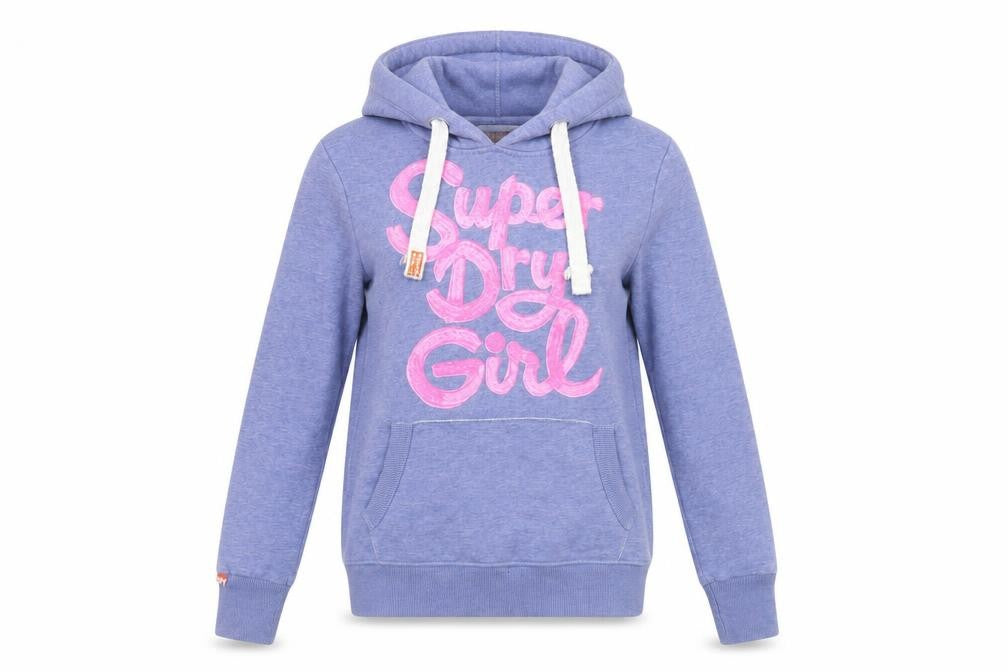 Superdry Women's Blue Pullover Hoodie M