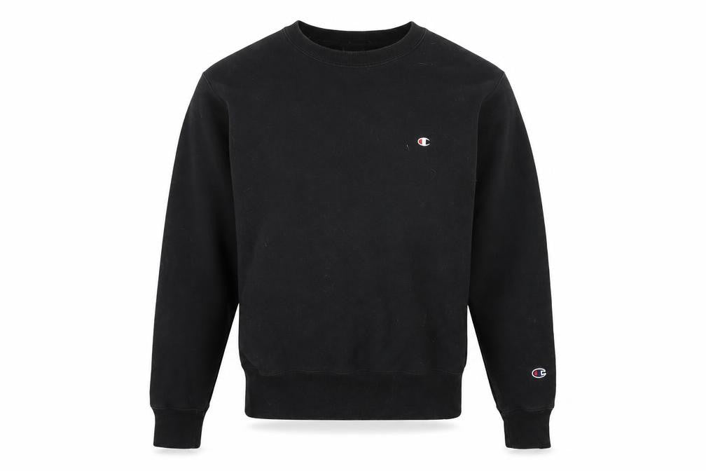 Champion Men's Black Pullover Sweatshirt - Size S