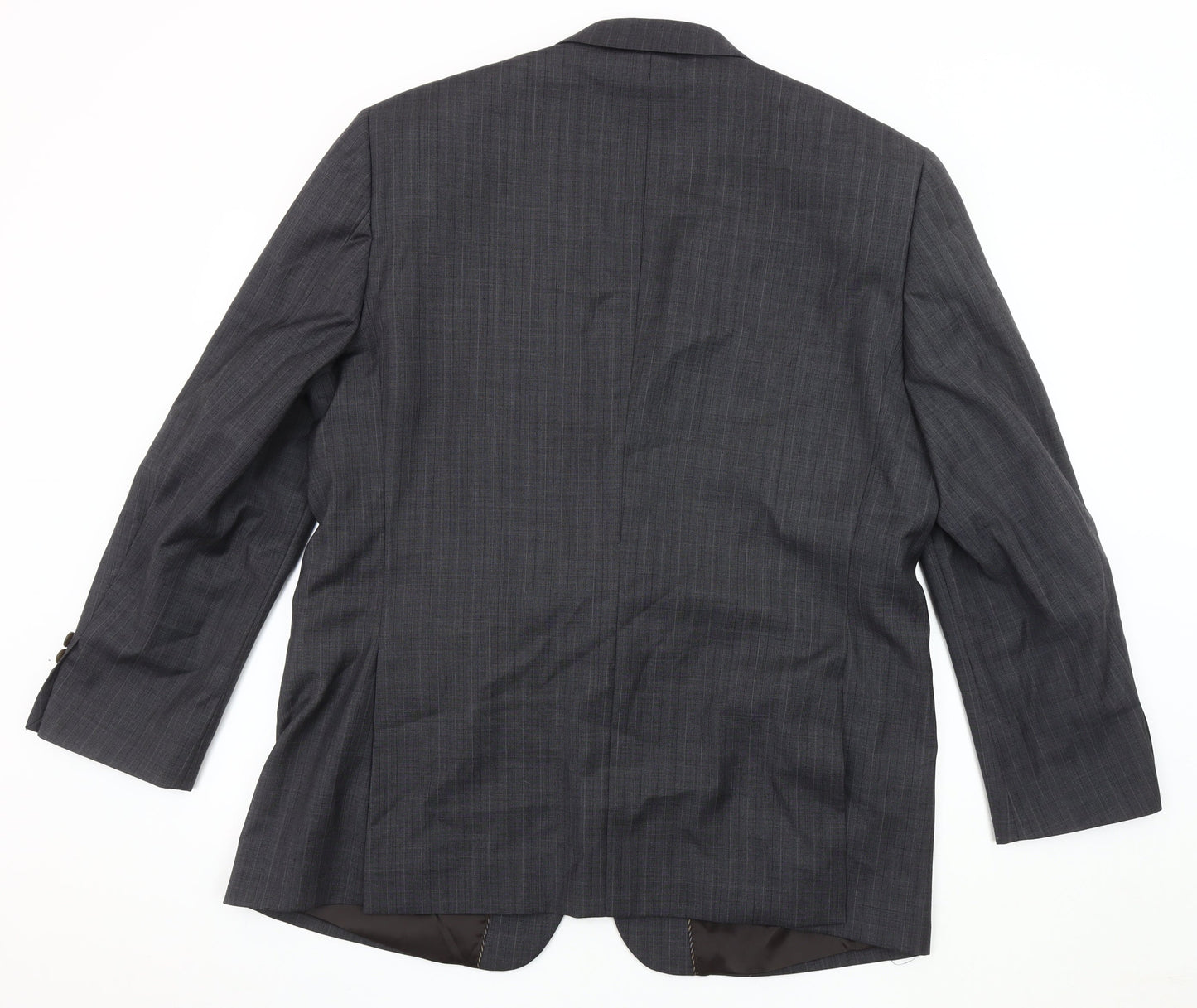 Brook Taverner Men's Grey 44S Wool Blazer - Business & Formal