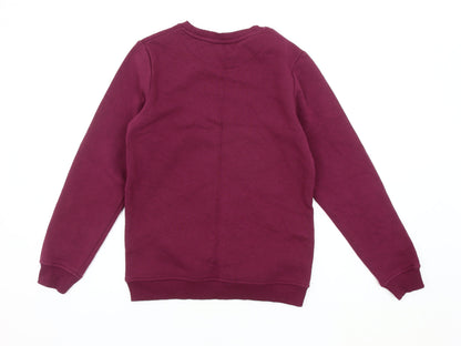 Back view of Harry Potter boys’ gryffindor red sweatshirt 11-12 years