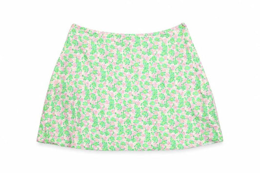 Zara Women's Floral Skirt Multicoloured Size 12