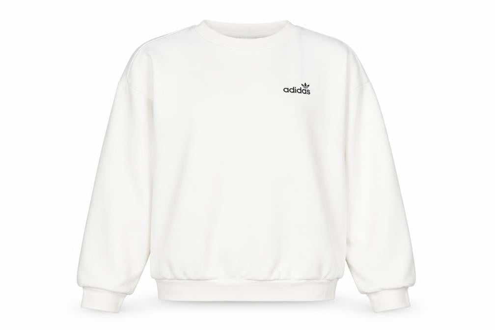 Adidas Women's White Pullover Sweatshirt Size 4