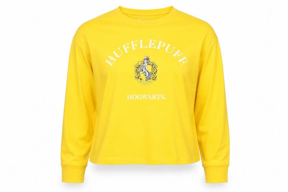 Harry Potter Women's Yellow Long Sleeve Pyjama Top M