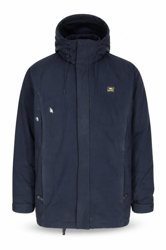 Trespass Men's Blue Parka Jacket - Size L, Hooded, Waterproof
