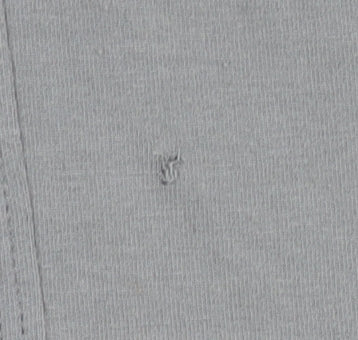 Close-up detail of Jaeger Women's Grey Basic Medium Scoop Neck Top