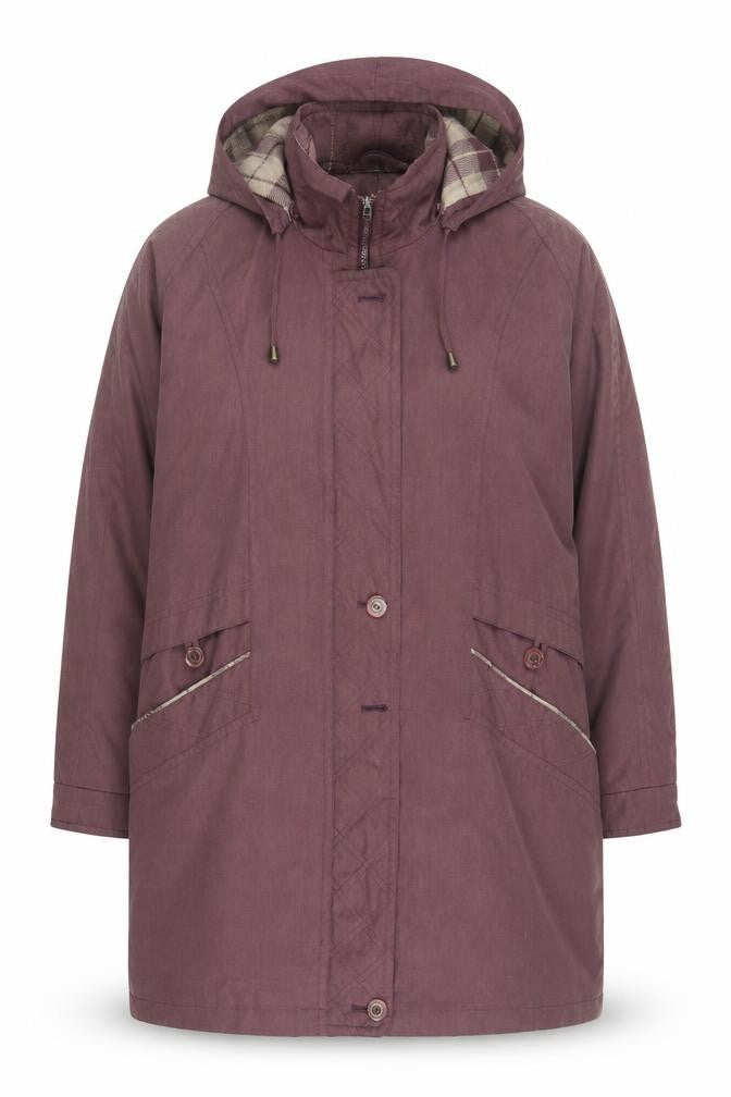 David Barry Women's Purple Parka Coat Size 20