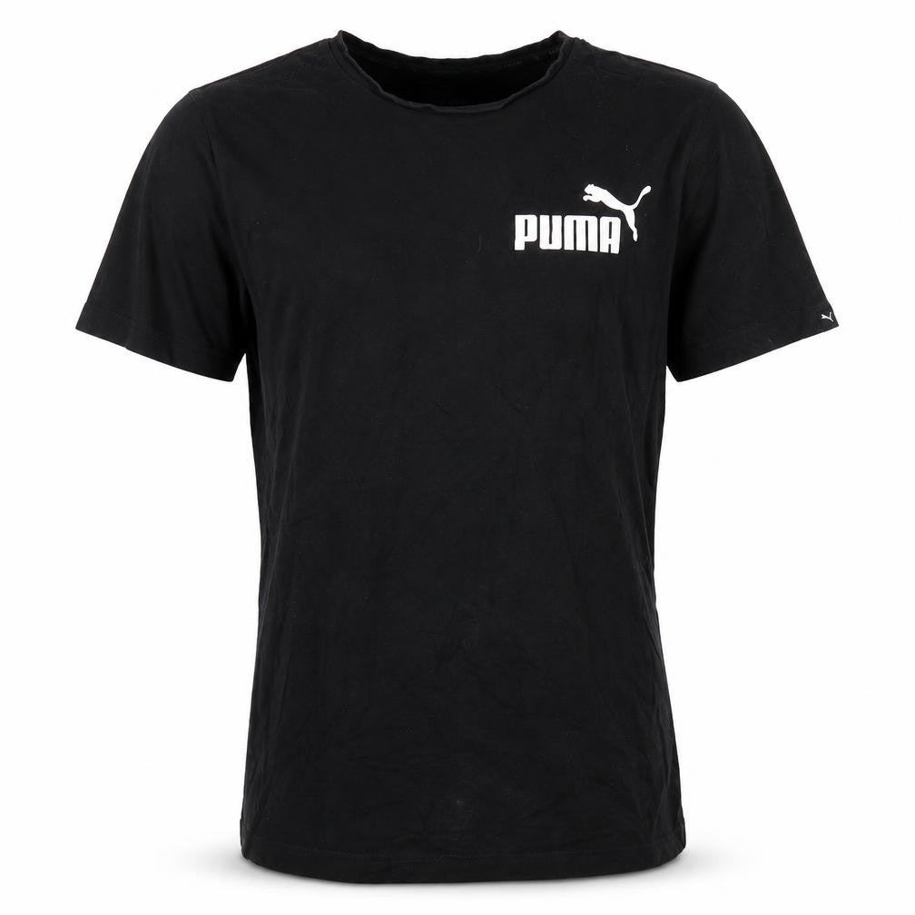 Puma Men's Black L Cotton Crew Neck T-Shirt