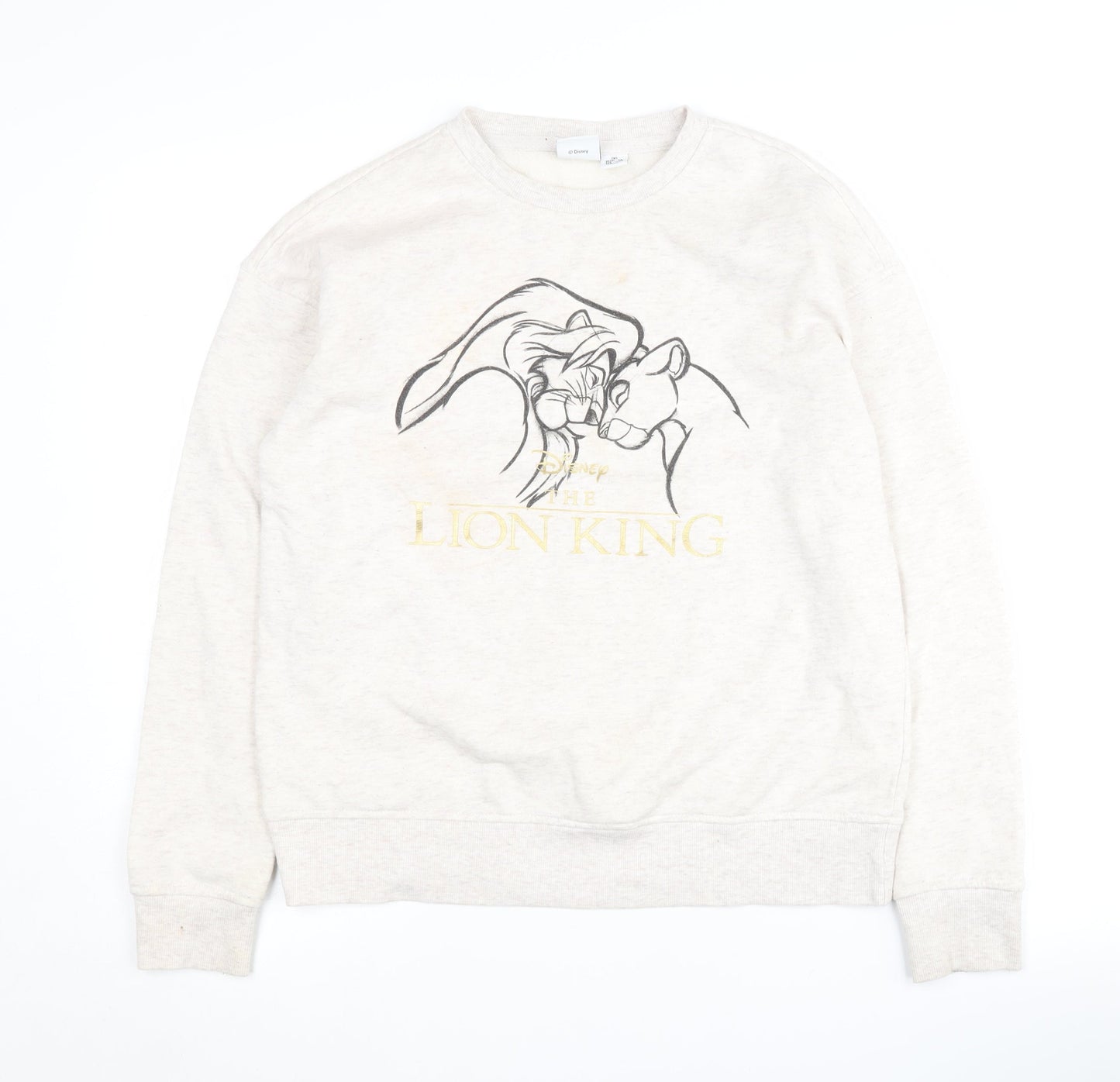 Disney Women's Ivory Pullover Sweatshirt 2XS Lion King