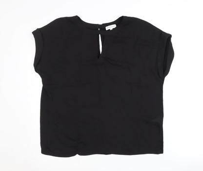 Warehouse Women's Black Size 12 Basic Blouse