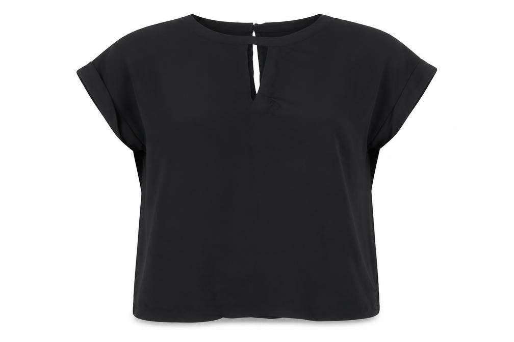 Warehouse Women's Black Size 12 Basic Blouse