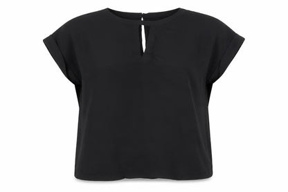 Warehouse Women's Black Size 12 Basic Blouse