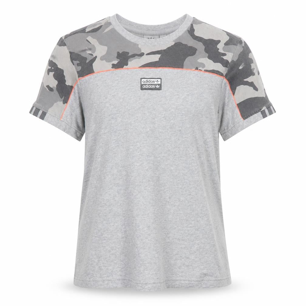 Adidas Unisex Grey Camouflage T-Shirt Size 8