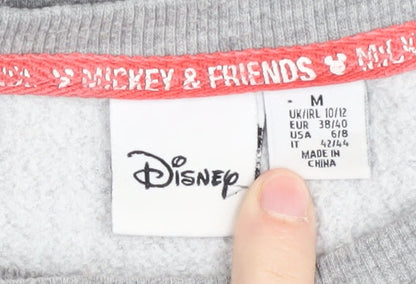 Preloved Disney Women's Grey Mickey & Friends Pullover Sweatshirt M - Label
