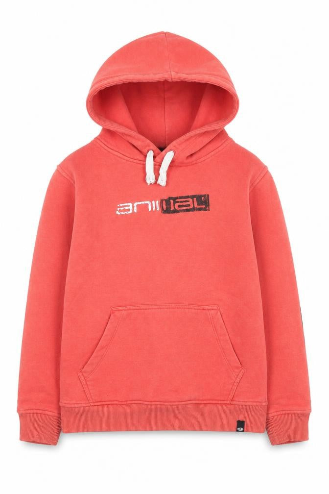 Animal Boys Orange Hoodie 9-10 Years Pullover Style