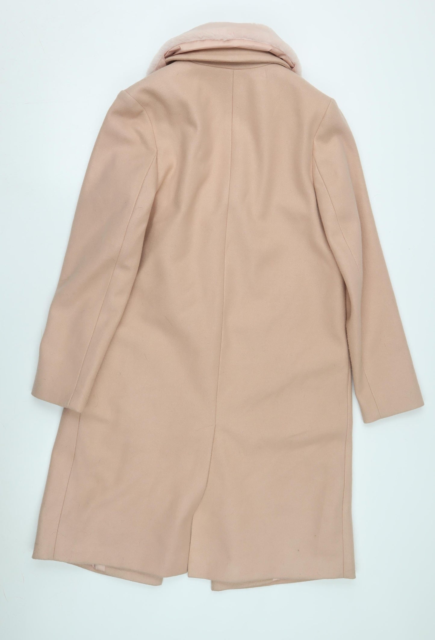 Dorothy Perkins Women's Beige Overcoat Size 10