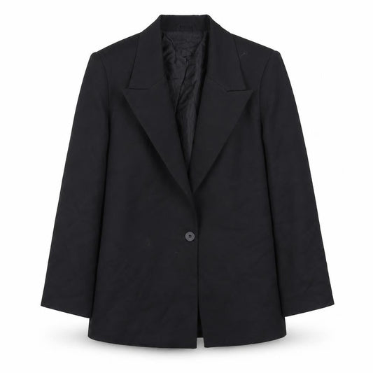 PRETTYLITTLETHING Women's Black Blazer Size 8