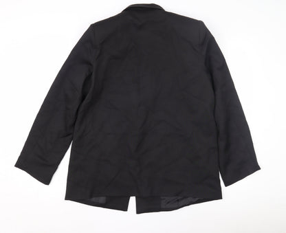PRETTYLITTLETHING Women's Black Blazer Size 8