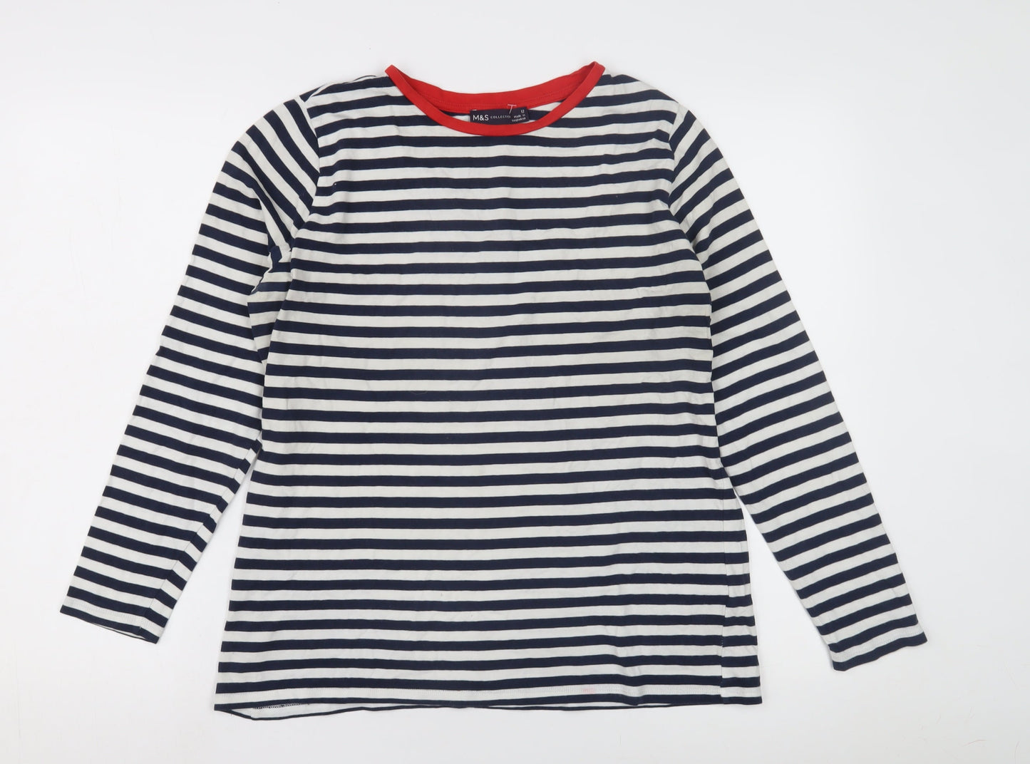 Marks and Spencer Women's Striped T-Shirt, Size 12