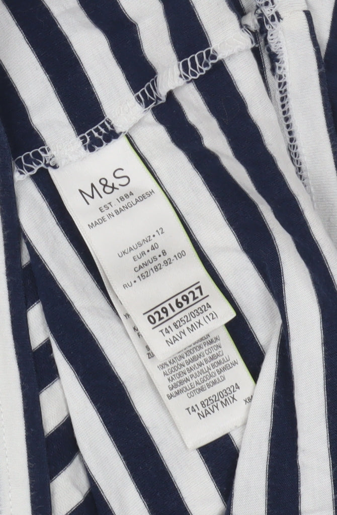 Marks and Spencer Women's Striped T-Shirt, Size 12