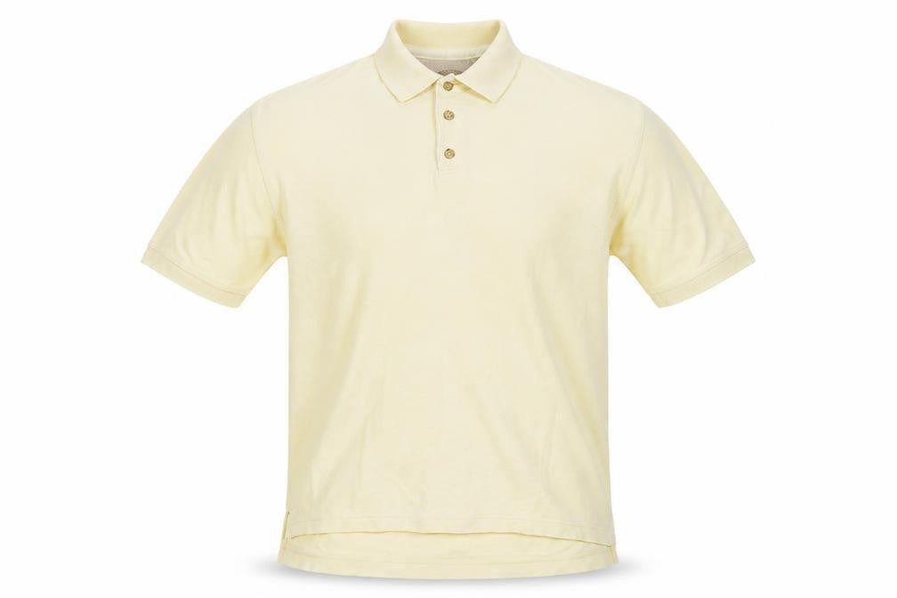 Joseph Abboud Men's Ivory Polo Shirt L Short Sleeve
